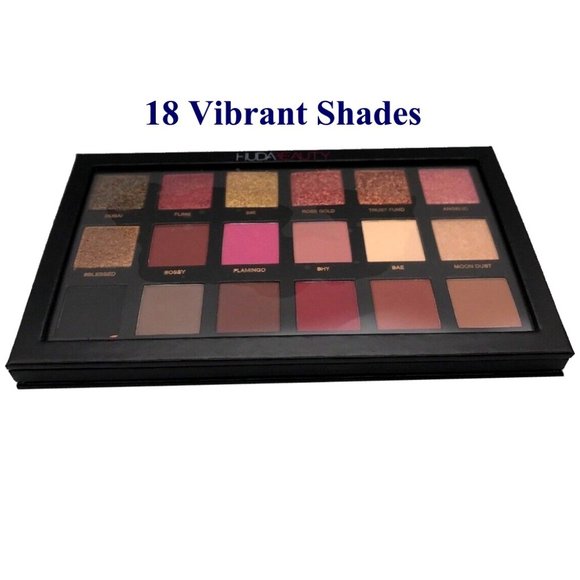 BRAND NEW IN BOX: Huda Beauty Rose Gold Textured Shadows Palette - Picture 2 of 4